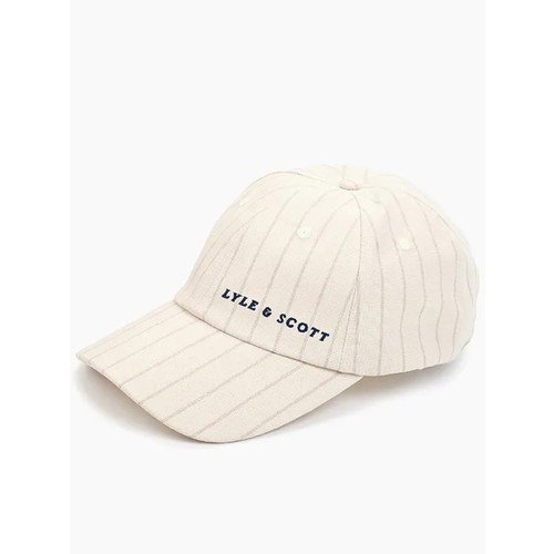 Бейсболка Lyle & Scott Pinstripe Baseball Cap, размер OS, бежевый