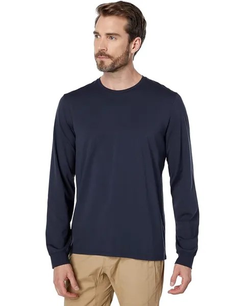 Рубашка L.L.Bean Comfort Stretch Pima Long Sleeve Tee, цвет Coal
