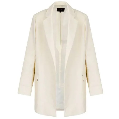 Пиджак Joseph, удлиненный, силуэт прилегающий, размер 40, белый