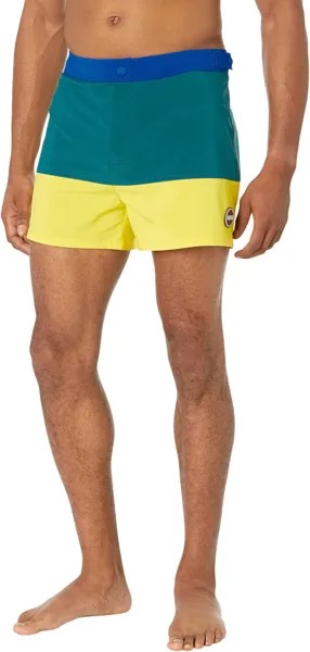Плавки COLMAR 35 cm Funny Color-Block Stretch Quick Dry Swim Trunks, цвет Vetiver/Taxi/Yatch
