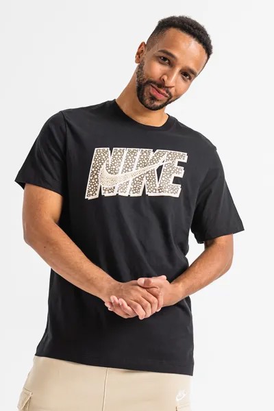 Спортивная футболка с логотипом Swoosh Nike, черный