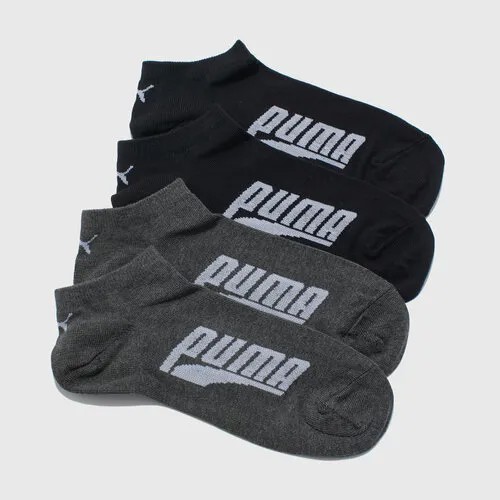 Носки PUMA, комплект, 2 пары, размер 35/38 S, серый
