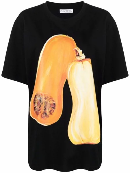 JW Anderson pumpkin-print drop-shoulder T-shirt