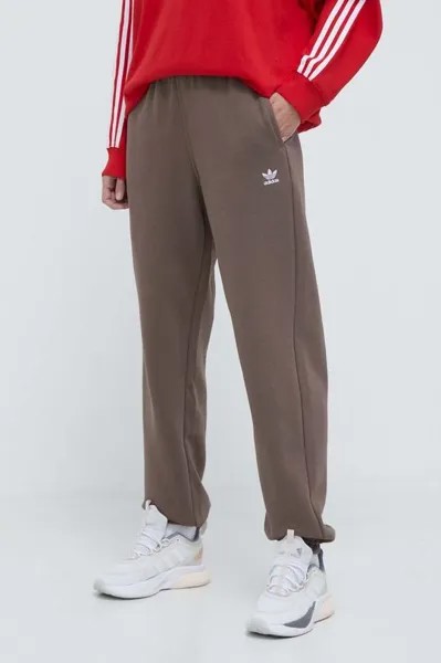 Спортивные брюки Essentials Fleece Joggers adidas Originals, коричневый