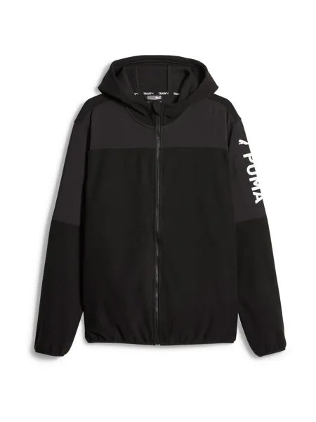 Спортивная флисовая куртка Puma, черный