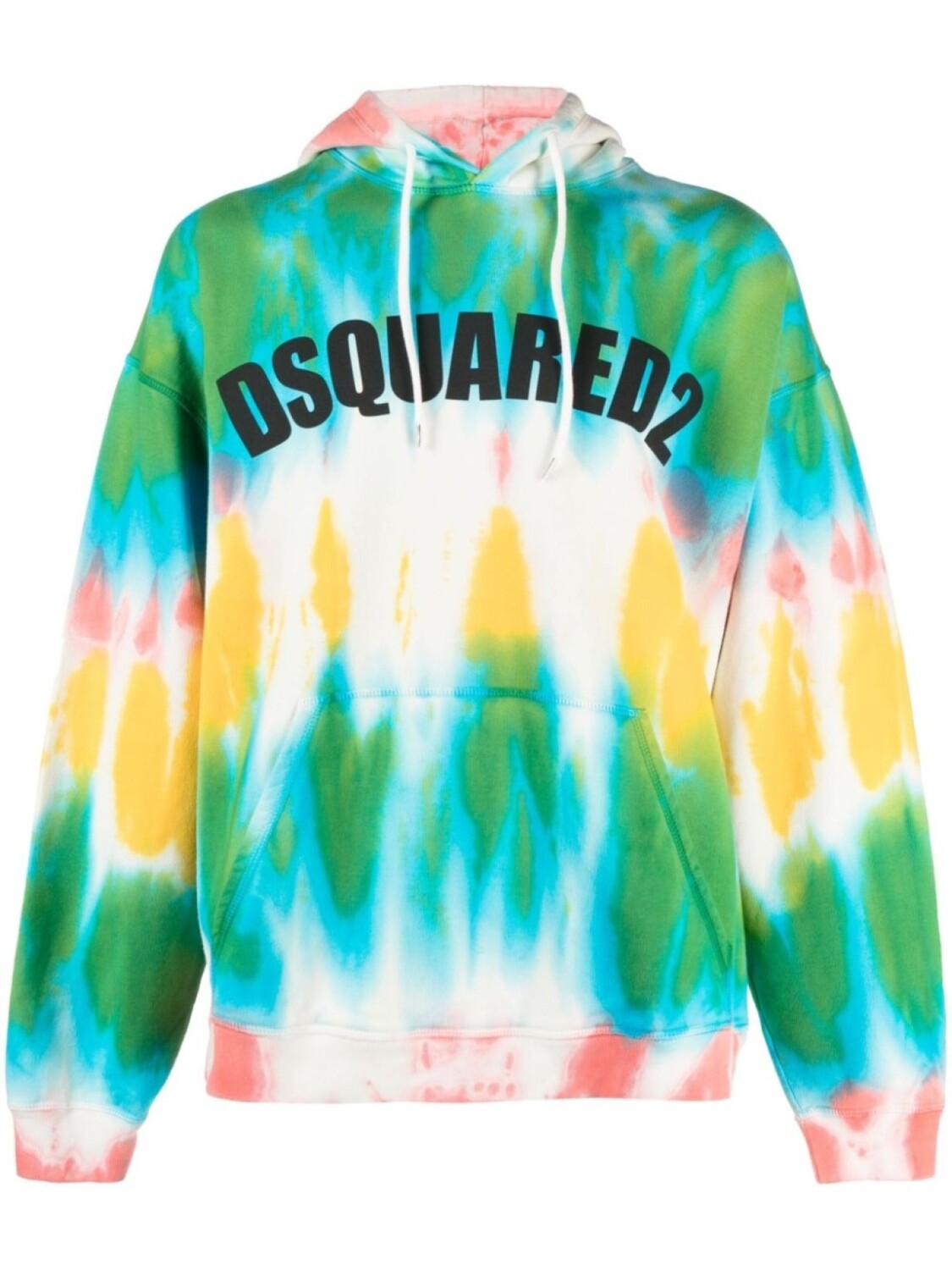 Dsquared2 худи с принтом тай-дай, синий