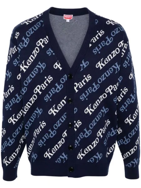 Kenzo жаккардовый кардиган из коллаборации с Verdy, синий