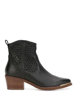 KENNETH COLE NEW YORK Женские черные кожаные ботильоны Western Arlo Almond, 6 м