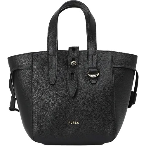 Сумка кросс-боди FURLA HSF000, фактура зернистая, черный