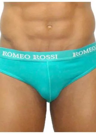 Romeo Rossi Трусы брифы с низкой посадкой, размер M, green/turquoise