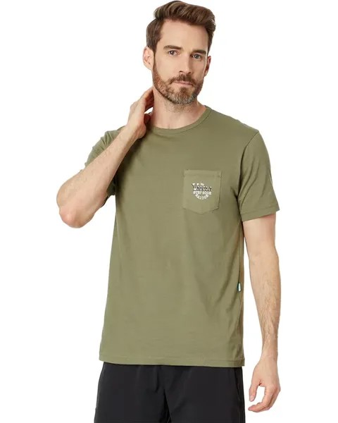 Футболка VISSLA Surf Goon Saloon Organic Short Sleeve Pocket Tee, цвет Surplus