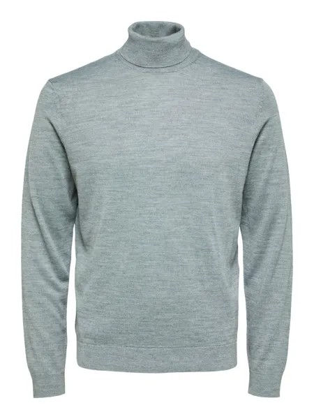 Пуловер SELECTED HOMME SLHTOWN MERINO COOLMAX, серый