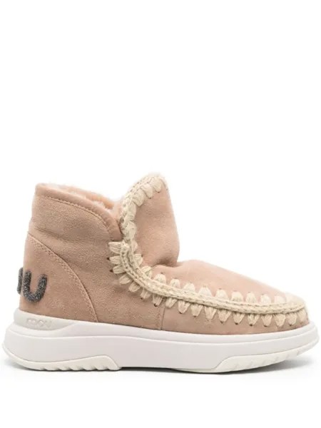 Mou Eskimo shearling-lined boots, нейтральный цвет