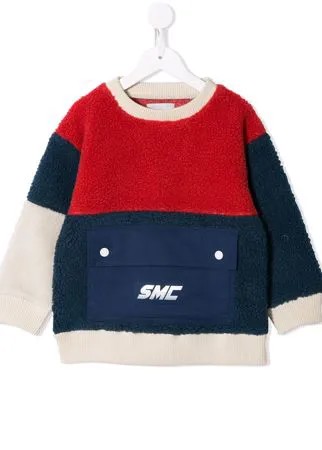 Stella McCartney Kids джемпер в стиле колор-блок с карманом