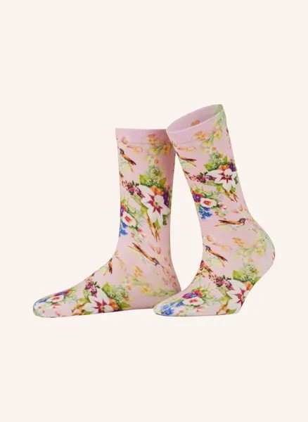 Носки радостный цветок Burlington, розовый