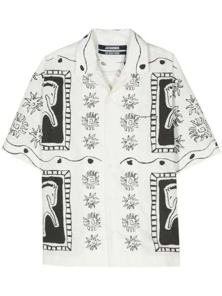 Jacquemus рубашка La Chemise Jean, белый