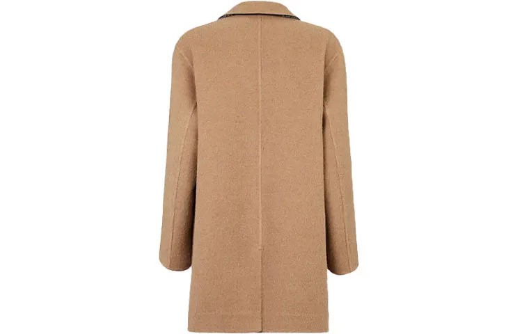 Пальто FENDI FW21 Pure с пуговицами спереди, коричневый