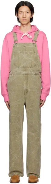 Комбинезон цвета хаки с нашивками Acne Studios