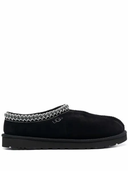 UGG слиперы Tasman с контрастной строчкой, черный
