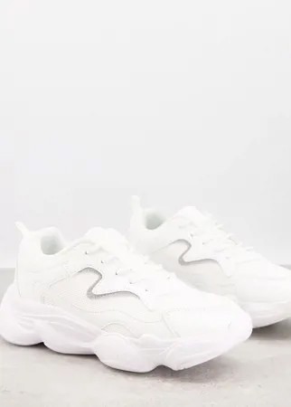 Белые массивные кроссовки в винтажном стиле Truffle Collection-Белый