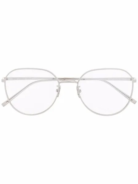 Saint Laurent Eyewear очки в квадратной оправе с логотипом