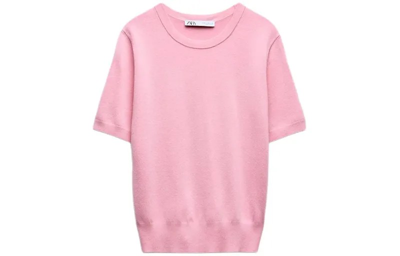 Свитер женский средний розовый Zara