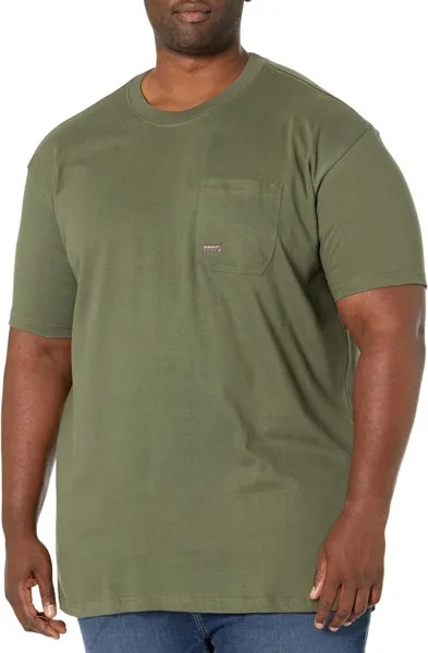 Хлопковая прочная американская футболка Big & Tall Rebar для активного отдыха на открытом воздухе Ariat, цвет Beetle