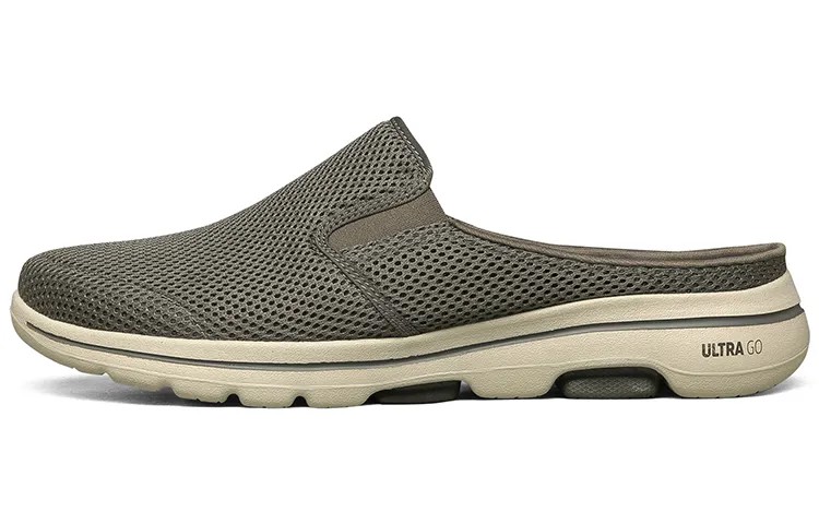 Шлепанцы Go Walk 5 мужские цвета хаки Skechers