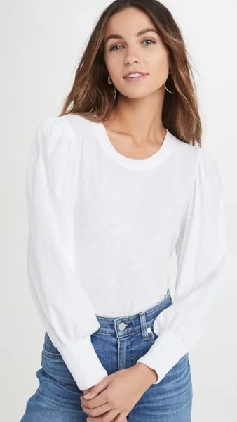 Футболка Nation LTD Loren Smocked, белый