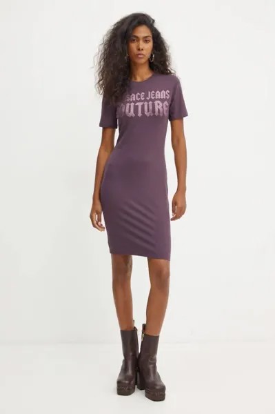 Платье Versace Jeans Couture, фиолетовый
