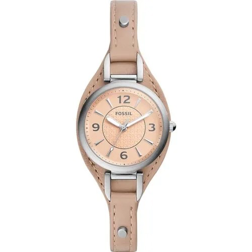 Наручные часы FOSSIL Carlie Mini, бежевый, серебряный