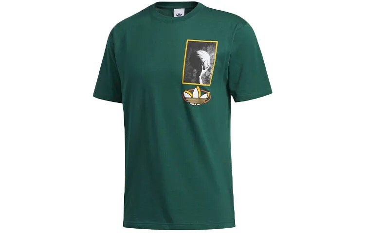 Футболка Multi-Hit мужская зеленая Adidas Originals, зеленый