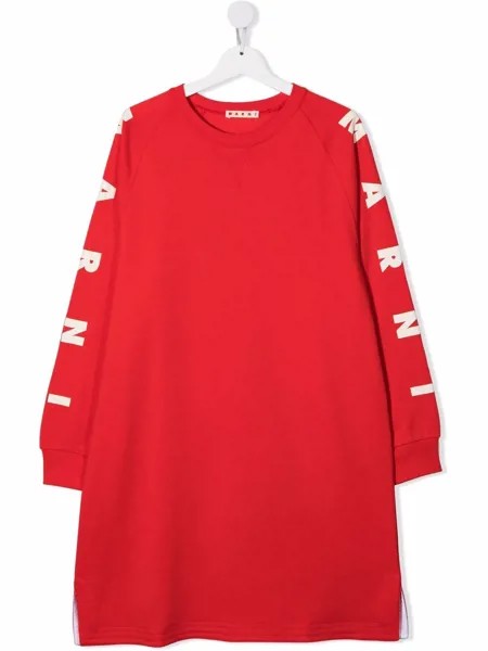 Marni Kids платье с логотипом