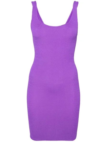 MC2 Saint Barth платье мини Deana с жатым эффектом, фиолетовый