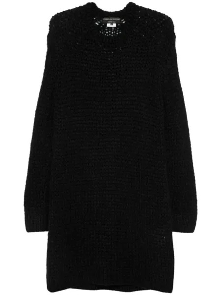 Comme des Garçons Homme Plus свитер ажурной вязки, черный