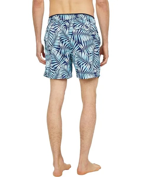 Шорты для плавания Selected Homme Ibiza Flex Swim Shorts, цвет Blue Depths Leaf