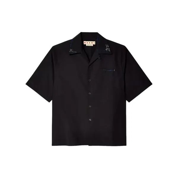 Футболка hemd mit perlendetails Marni, мультиколор