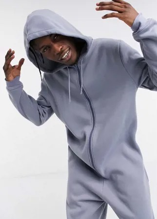 Кигуруми из флиса синего цвета ASOS DESIGN-Голубой