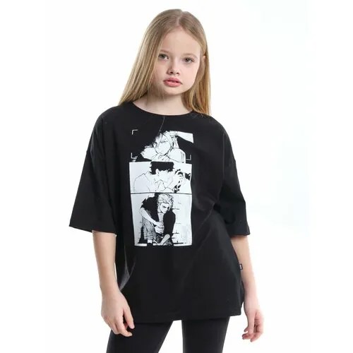 Футболка Mini Maxi, размер 128, черный
