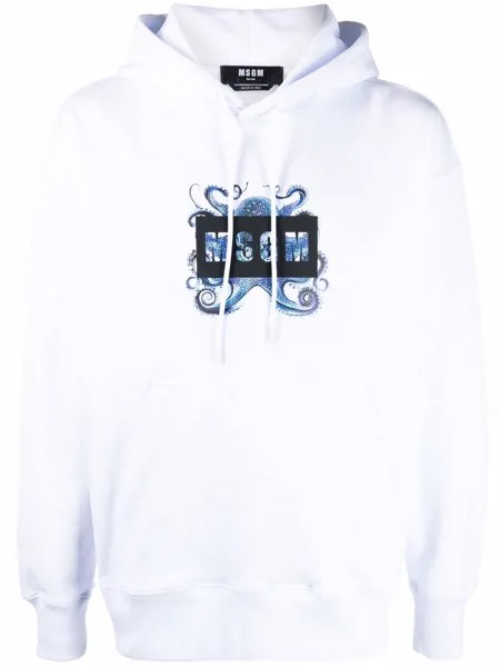 MSGM худи Octopus с логотипом