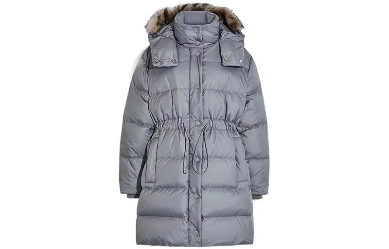 Пуховик женский серый Coach