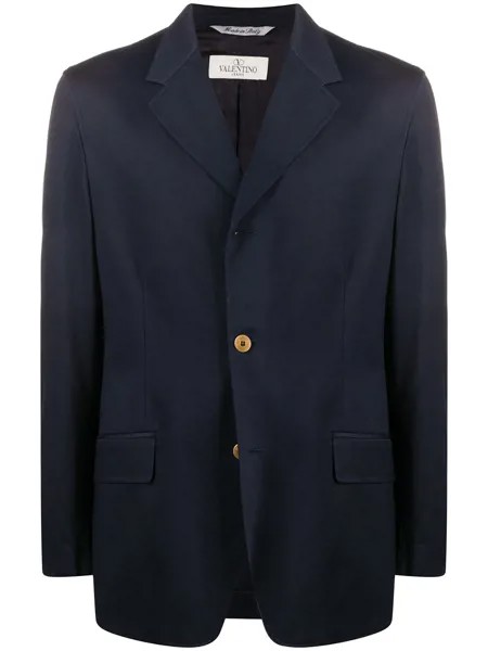 Valentino Pre-Owned пиджак с заостренными лацканами 1990-х годов