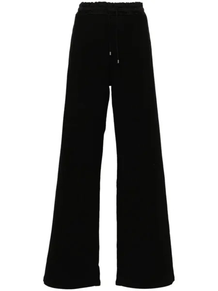 Saint Laurent спортивные брюки с вышитым логотипом, черный