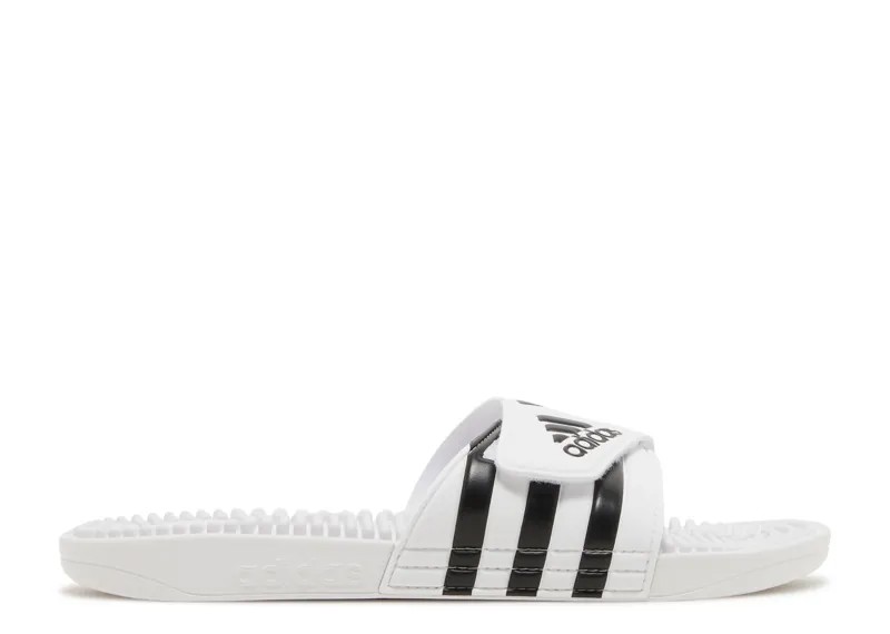 Кроссовки adidas Adissage Slides 'White Black', белый