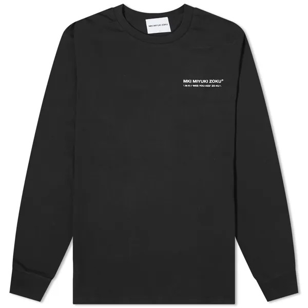 Футболка Mki Long Sleeve Phonetic, черный