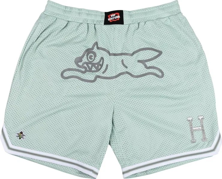 Шорты Icecream x HUF Running Dog Basketball Short 'Mint', зеленый