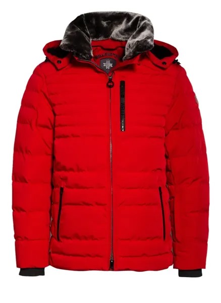 Лыжная куртка polar со съемным искусственным мехом  Wellensteyn, красный