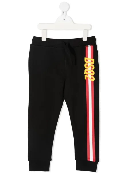Dsquared2 Kids спортивные брюки с контрастными полосками и логотипом
