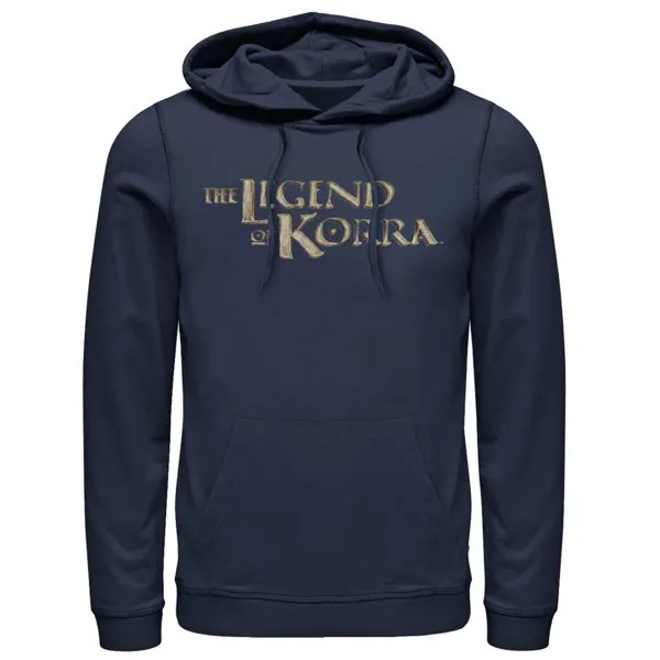 Мужская толстовка с логотипом Legend of Korra Golden Stone Nickelodeon, синий