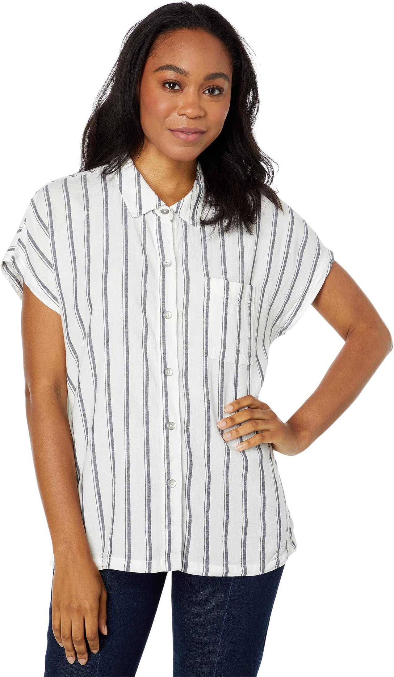 Рубашка Thira Short Sleeve Top Splendid, цвет Rasmus Stripe